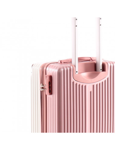 Valise cabine pour compagnie Low-cost rose 40 litres